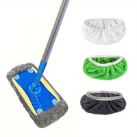 4pcs, Microfiber Cleaning Mop Replacement Pad, Flat Floor Mop Cloth, Washable And Durable Replacement Mop Cloth, Wet And Dry Use