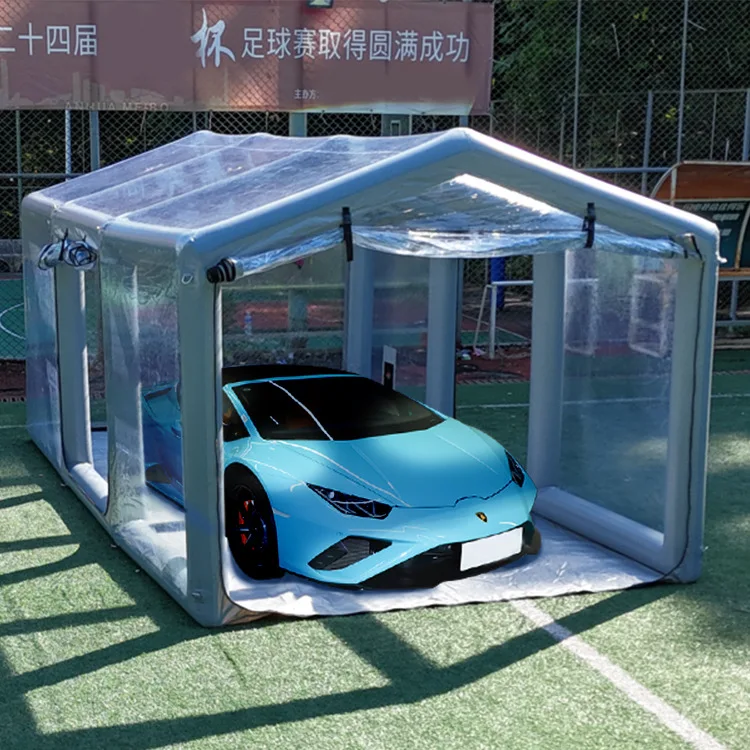 Customized manufacturers customize new outdoor mobile inflatable car cover inflatable closed-air tent activity exhibition tent