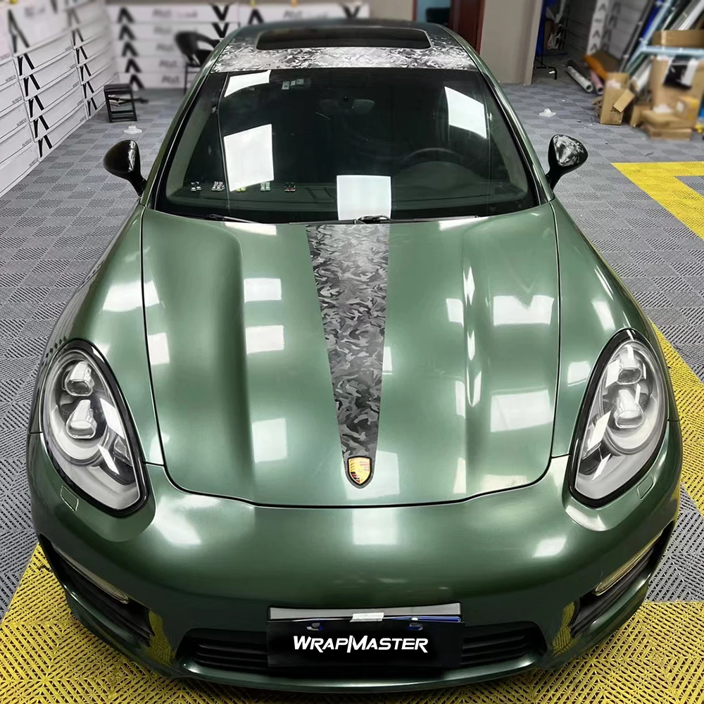 

Wrapmaster glossy metal Fir Green whole car body film vehicle Wraps color change Vinyl wrapping Film