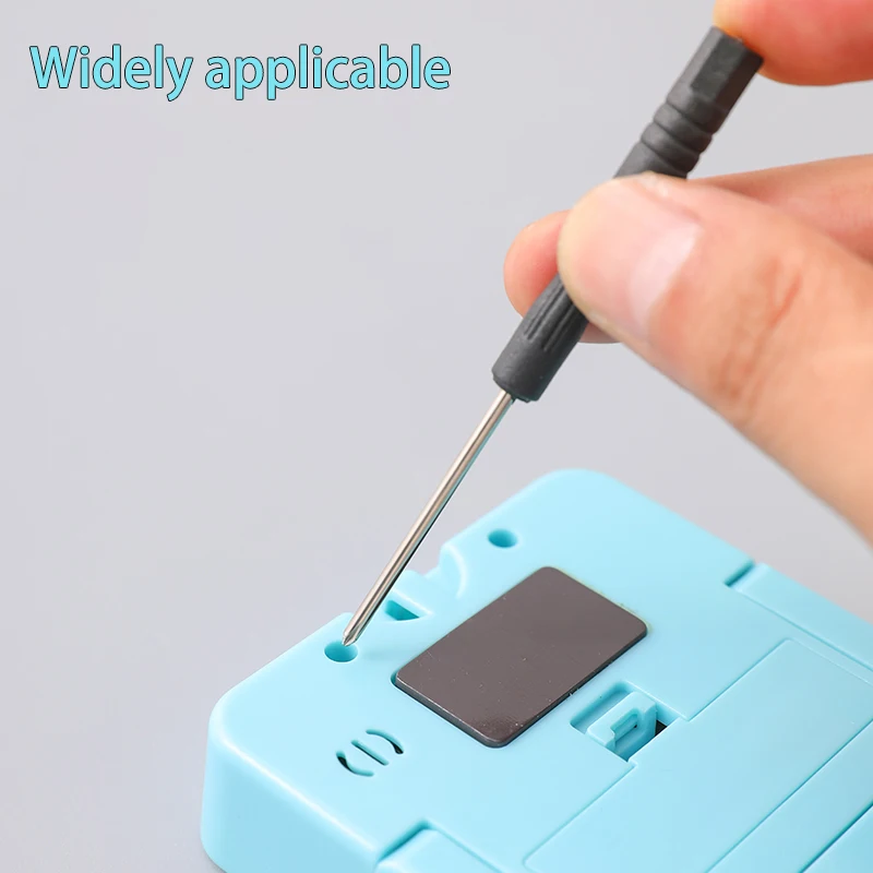 Cltgxdd 10 pz Mini Cacciavite Nero 2.0+,2.0-,1.5+,2.0Y,T3,T4,T5,T6,0.8 Torx, Cacciavite Casa Strumenti di Riparazione A Mano FAI DA TE