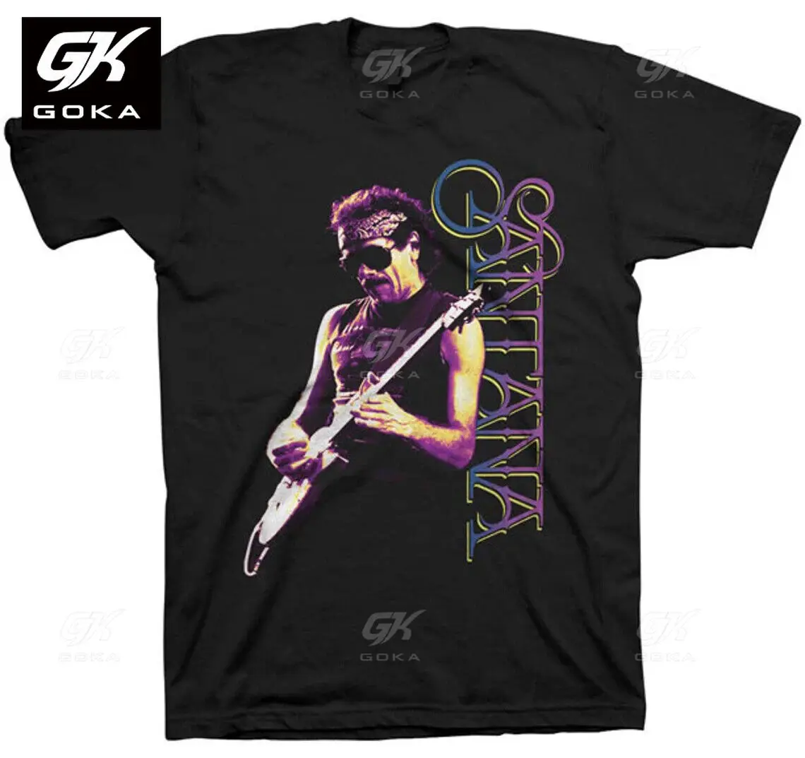 Authentic Santana Classic Live Shot Graphic T Shirts for Mens Clothing Cotton Tees Women Vintage  Tops Printed Clothes T-shirt