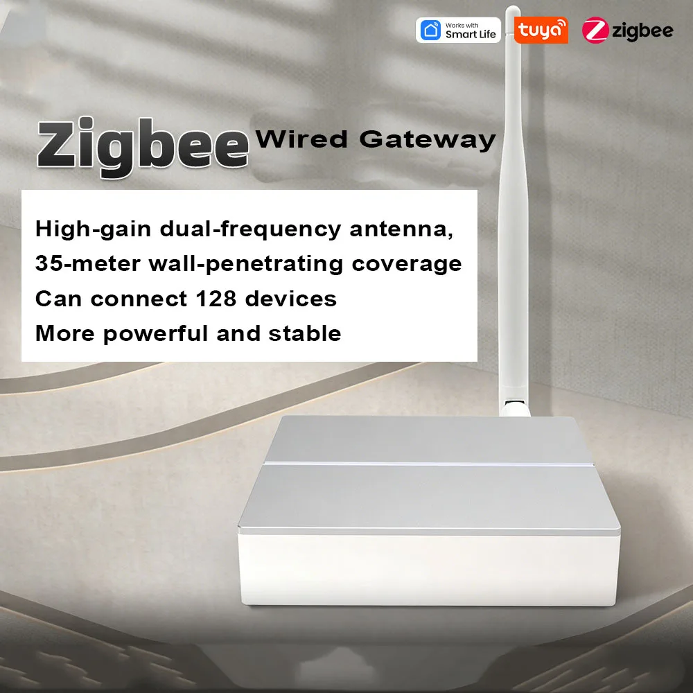 Doodle Intelligent Zigbee 3.0 Wired Enhanced Gateway with Built-in Antenna - Smart Home Central Gateway with External Antenna