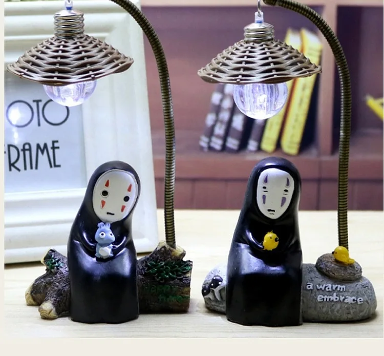 Cartoon Anime Funny Night Light Home Decor Small Figurine Bedside Lamp Desktop Ornament Kawaii Birthday Gift