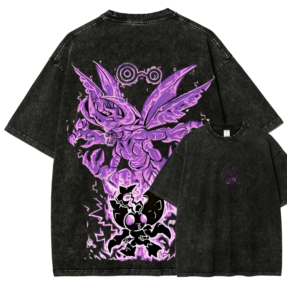 

Футболка Hercules Kabuterimon мужская, Digimon Tentomon, винтажная, с эффектом кислотной стирки, уличная одежда, оверсайз, ретро, с японским аниме-принтом, хлопковая