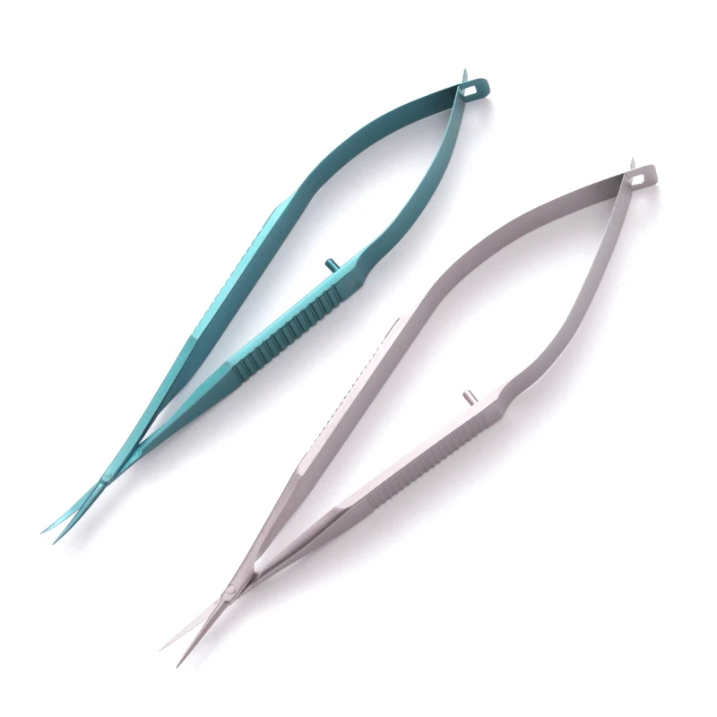 Ophthalmic conjunctival capsule membrane scissors micro-instrument ultra sharp fine surgical membranous endothelial scissors