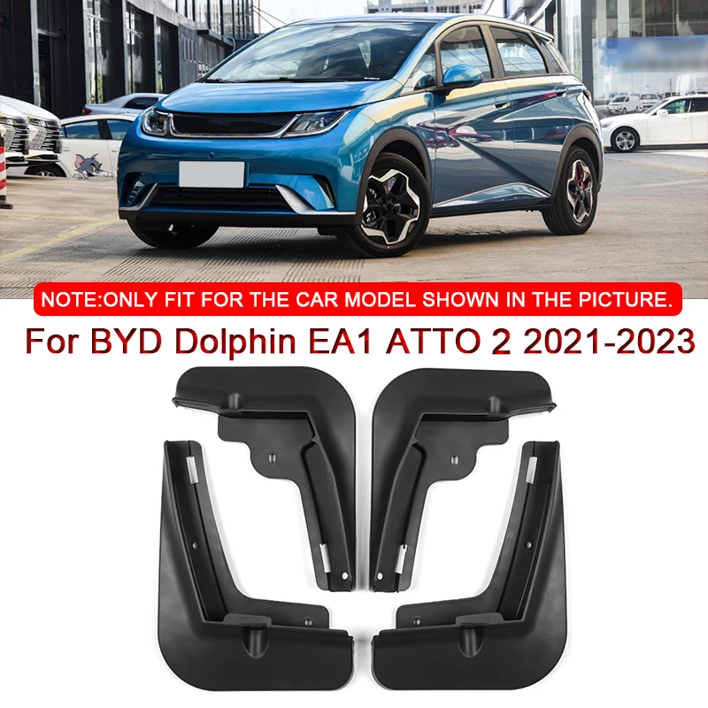 

4PCS For BYD Dolphin EA1 ATTO 2 2021-2023 Car Styling Mud Flaps Splash Guard Mudguards MudFlaps Front Rear Fender Auto Accessory