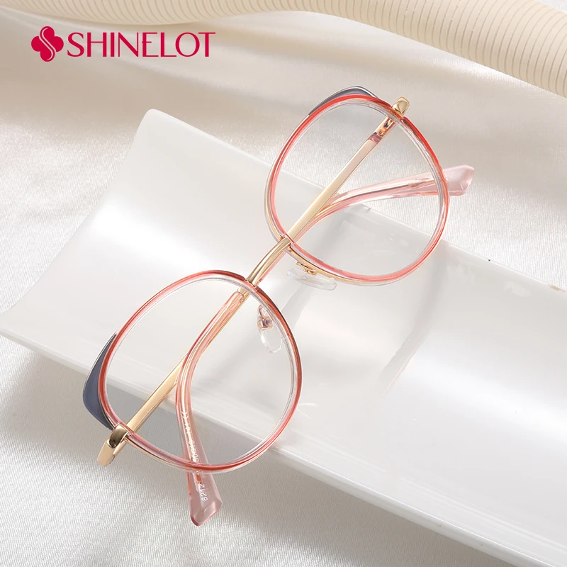 

82121 Oval Style Women Eyeglasses Prescription Frame Eye Radiation Protection Glasse Campus Popular Styles Eyewear