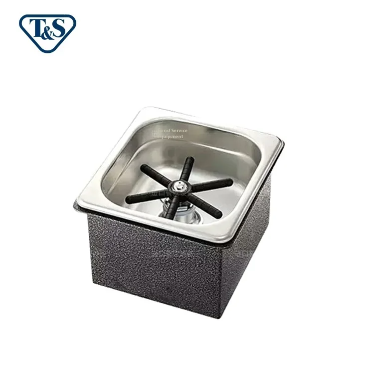 American T & S Stainless Steel Electric EX-RINSER Sink Cleaner Cup Wash Container for Hotels and Bars Restaurant Supplies