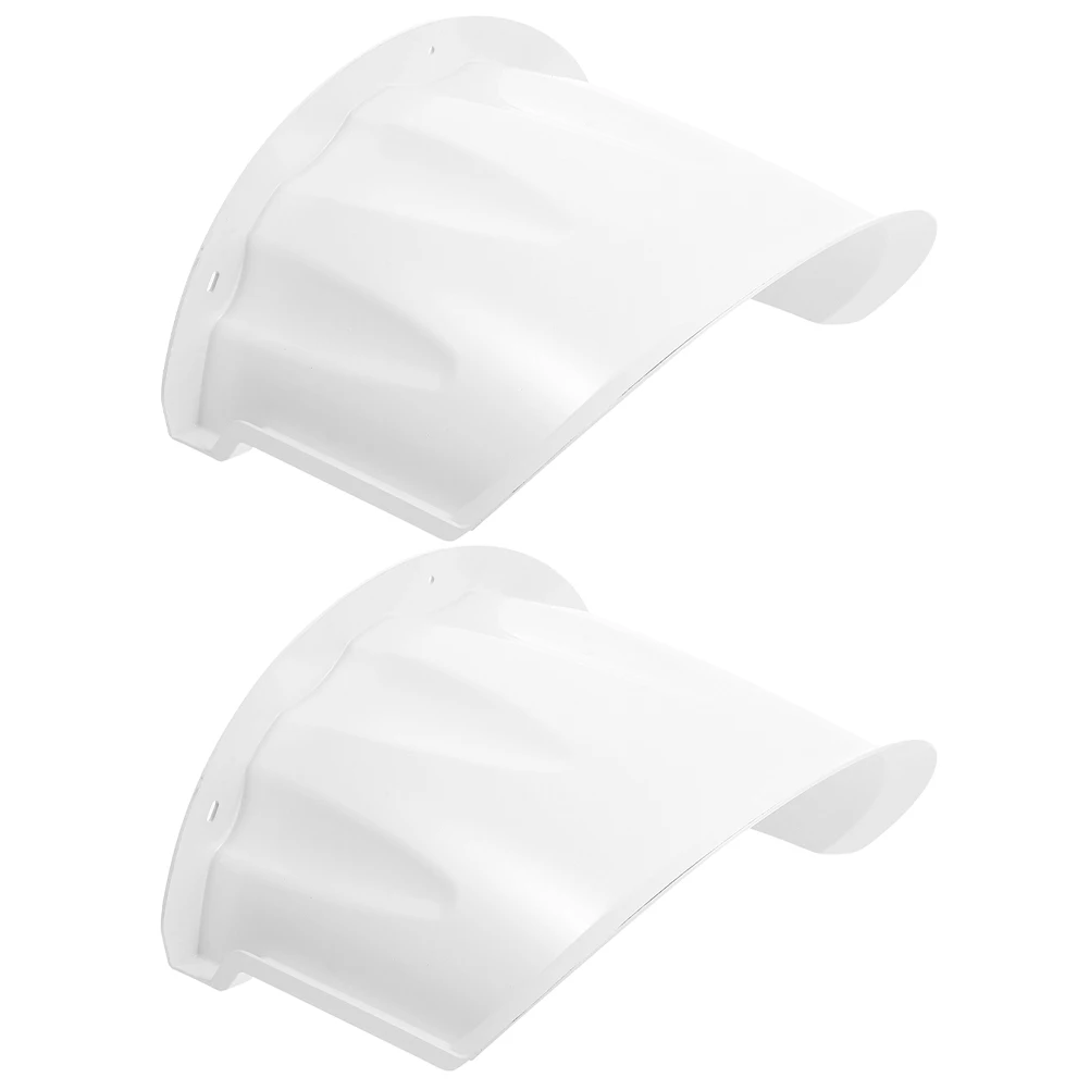 

2Pcs Outdoor Camera Cover Waterproof Durable Plastic Housing Monitoring Accessories White Easy Installation Security Sun Rain