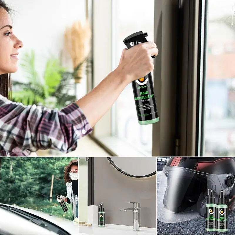 

Anti-fog Glass Hydrophobic Coating Spray Rain Repellent Automotive Antirain Clear View Nano Waterproof Agent Car Care Detail