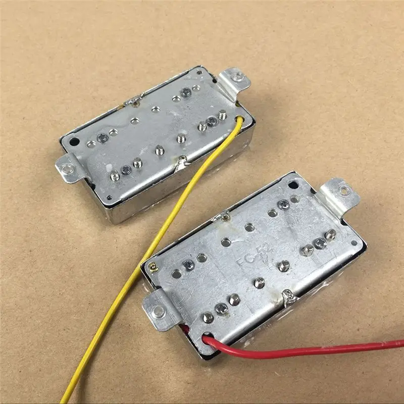 (ABHW) Pastilla para guitarra eléctrica LP, pastilla de mástil y puente, caja de latón abierta, pastilla sin marco para guitarra eléctrica 50/52