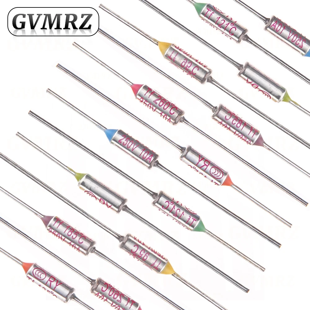 TF Thermal Fuse RY 10A 15A 250V Temperature dingef 65C 73C75C 85C 100C 120C 130C 152C 165C 172C 185C 200C 216C 240C 300C