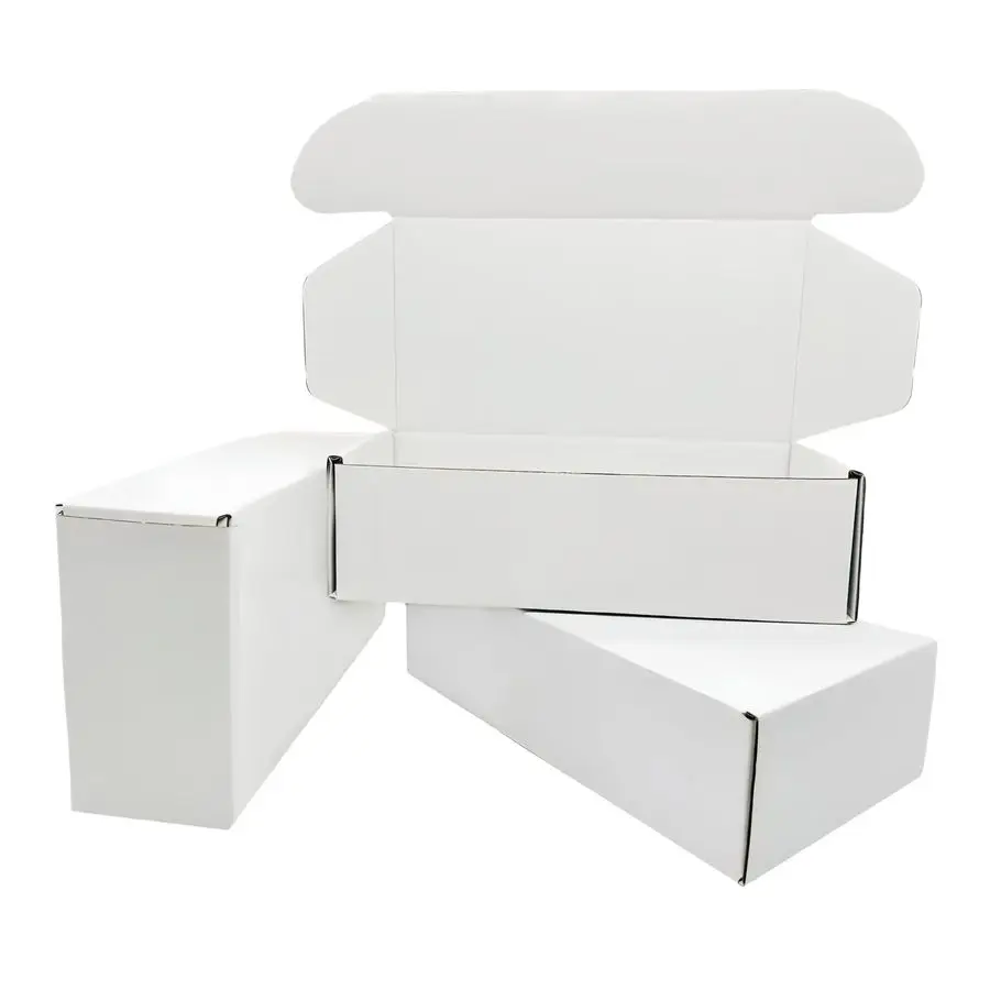 

Shipping Corrugated Boxes 7x5x2 Inches 100 Pack Foldable Small Business Card Gift Box For Mailers and Craft