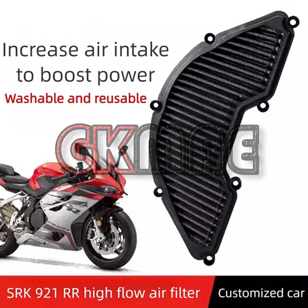 For QJMOTOR SRK 921 RR 921RR SRK921 Motorcycle Modification High-flow Intake Air Filter Filter Element