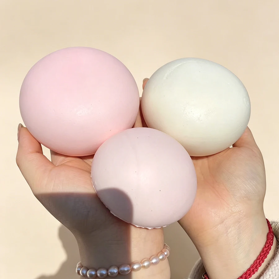 Juguete Antiestrés de Peluche con Forma de Pan de Leche, Bola Blanda de Levadura, Juguete Sensorial de Lenta Recuperación para Aliviar el Estrés, Panecillo de Leche para Adultos