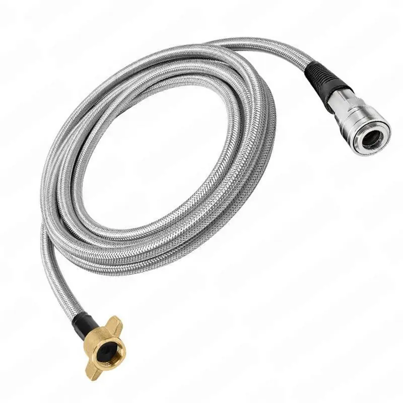 LLCS-Air Hose Take-Off Hose 1-Meter Heavy-Duty Truck Air Reservoir- M16 Air Take-Off Valve- Self-Locking Quick-Connect Design