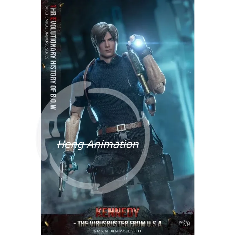 Na stanie, model 'Patriot' Biohazard 4 Leon S. Kennedy od Patriot Studio, skala 1/12, ruchoma figurka akcji, zabawka kolekcjonerska, prezent