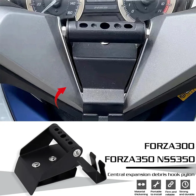 Support de téléphone portable et GPS pour moto, crochet de suspension tout-en-un pour Honda Forza FORZA 350 NSS350 FORZA300