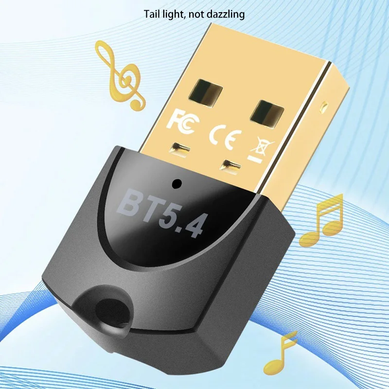 Adaptador USB inalámbrico Bluetooth 5,4 para PC Dongle Adaptador ratón inalámbrico Keyborad receptor de Audio de música transmisión USB nuevo