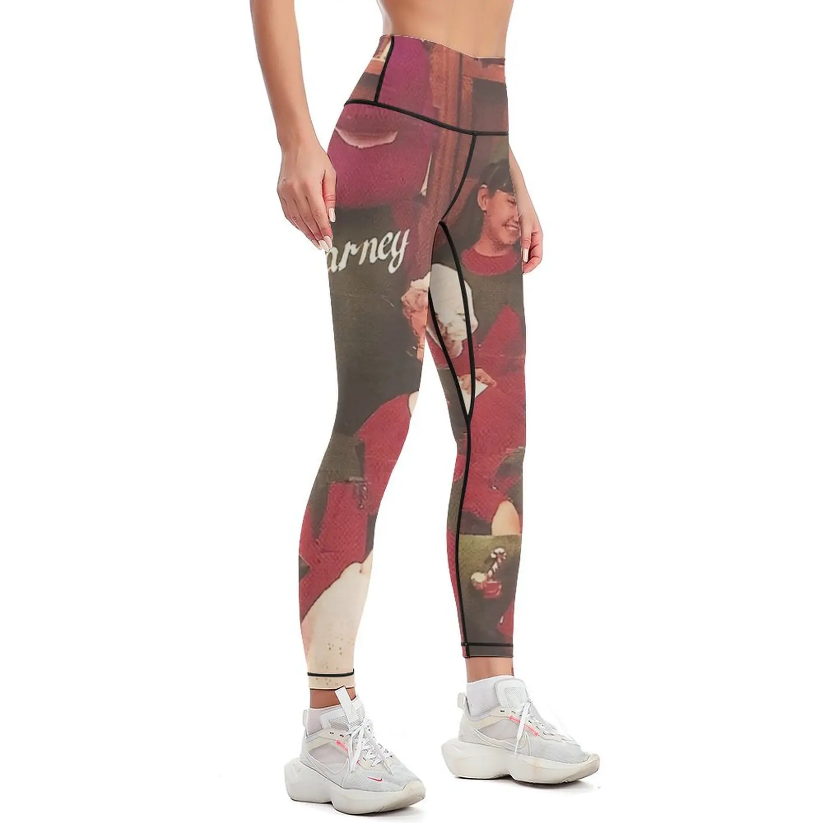 Barney wartet auf Santa Leggings Damen Push-up Sport Tennis für Damen hosen Damen Legging Hosen Damen Leggings