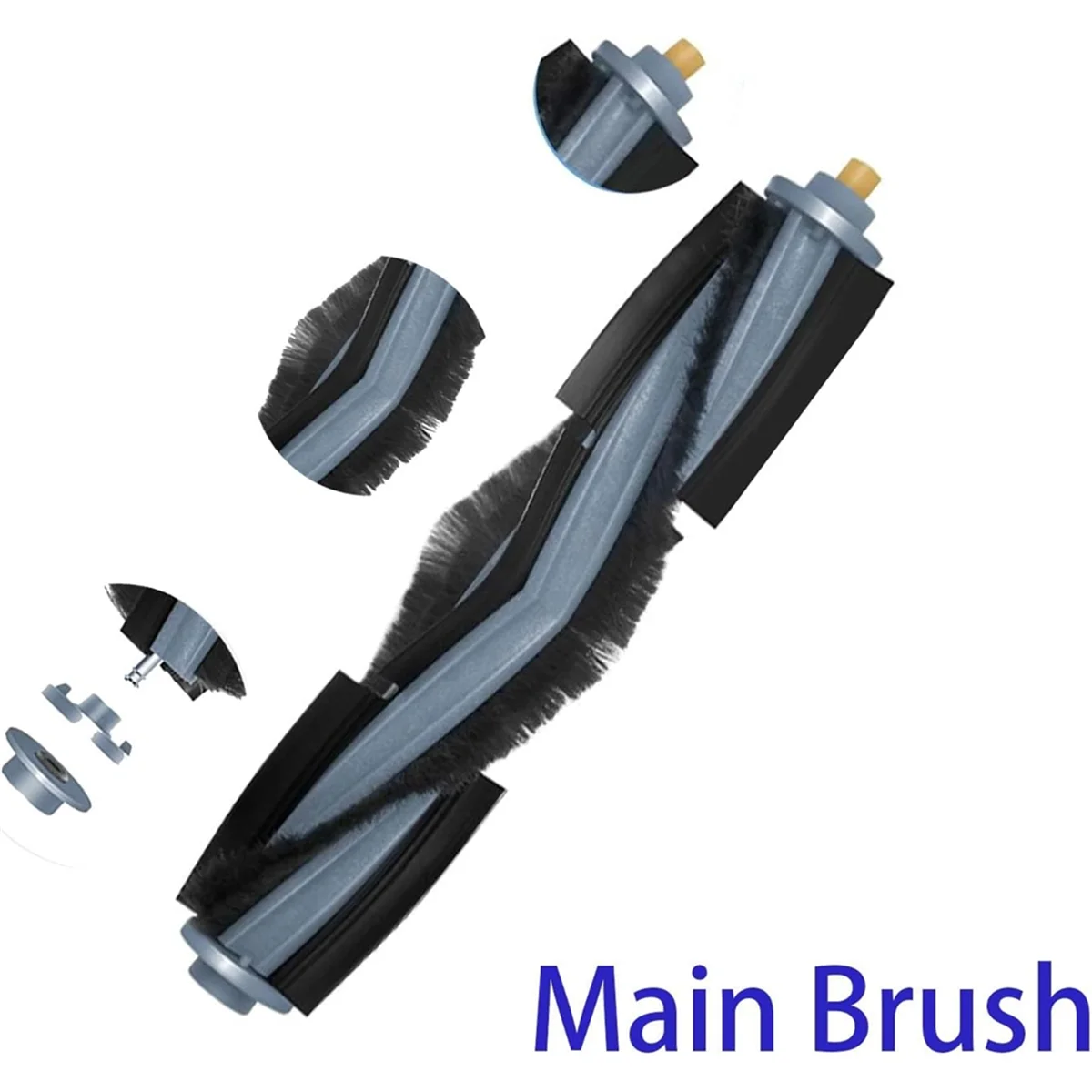 ABKR 27PCS for ECOVACS T10 / T10 PLUS / X1 PLUS Robot Vacuum Cleaner Parts Main Side Brush Hepa Filter Mop Rag Dust Bag