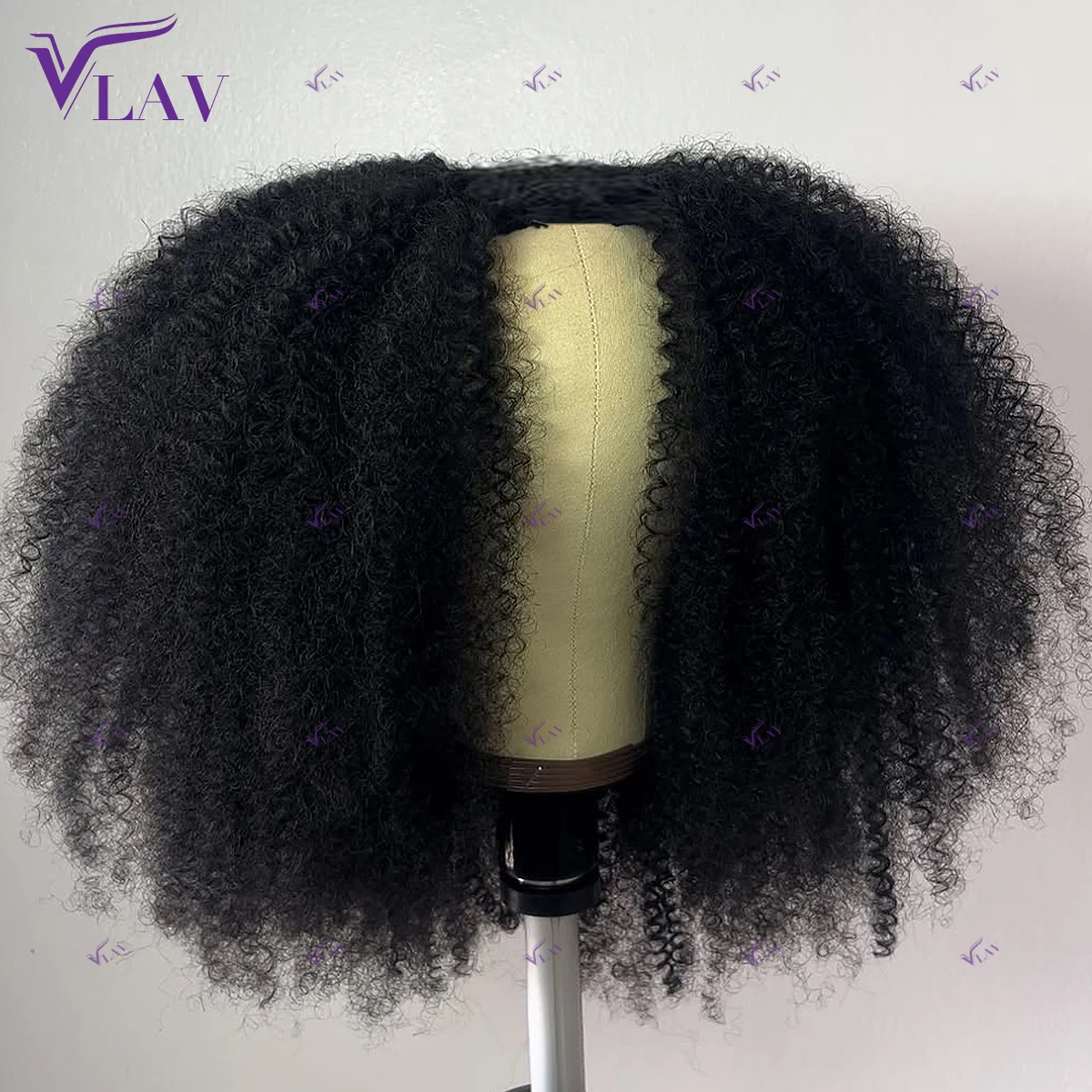 Afro Kinky Curly 400 Density Human Hair Wigs Glueless Wigs 360/13×6/13×4 HD Transparent Lace Frontal Wigs Preplucked For Women