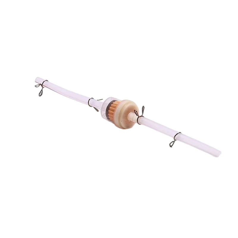 New 1M Fuel Gas Petrol Line Hose 5mm I/D 8mm O/D With Filter Clip For Radiator Auto Motorcycle Engine Accessories