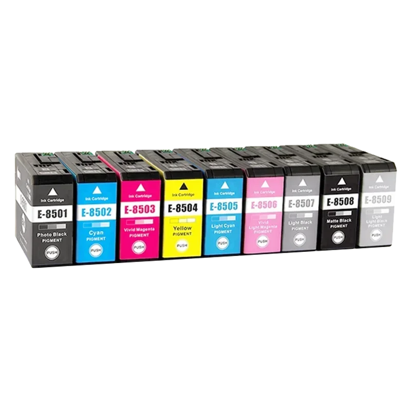 T8501 Ink Cartridge Compatible for Epson SureColor P800 Wide Format Inkjet Printer Pigment Ink With chip T8509