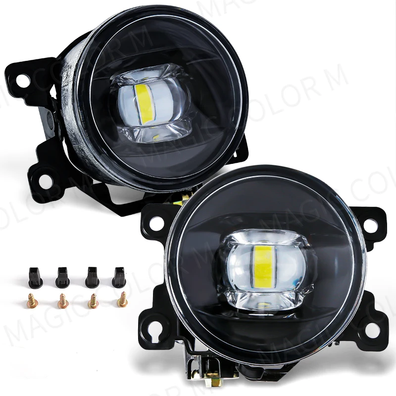 Super Bright LED Lens Car Fog Lamp Assembly Fit For Honda Civic Accord CR-V Fit City For Ford Focus Fusion Fiesta C-Max 120W