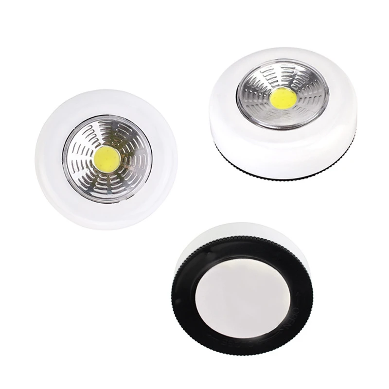 COB LED Under Cabinet Light With Adhesive Sticker Wireless Night Light Home Wall Lamp AAA Battery Powered Wardrobe Closet Lamp