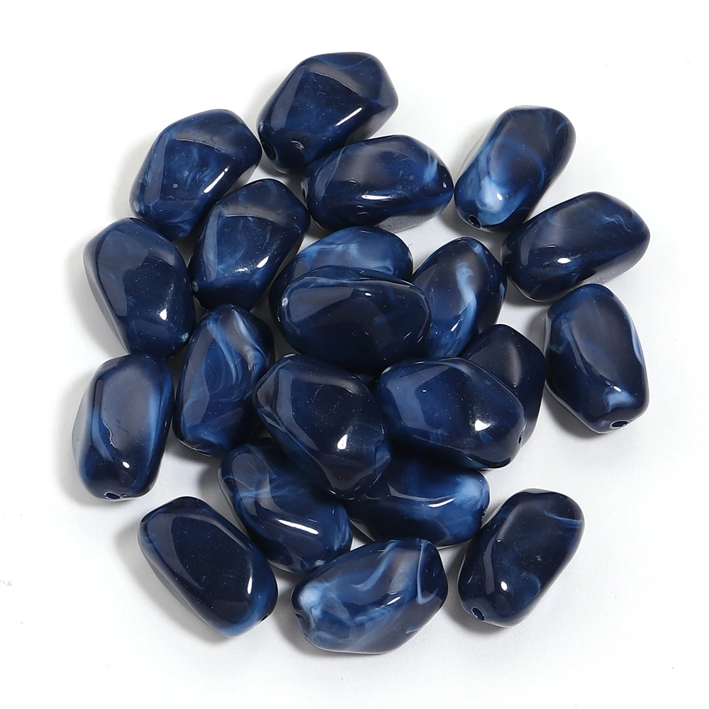 20 stks Onregelmatige Acryl Dubbele Kleuren Kralen Kleurrijke Losse Spacer Kralen Voor Sieraden Maken DIY Armbanden Ketting Accessoires