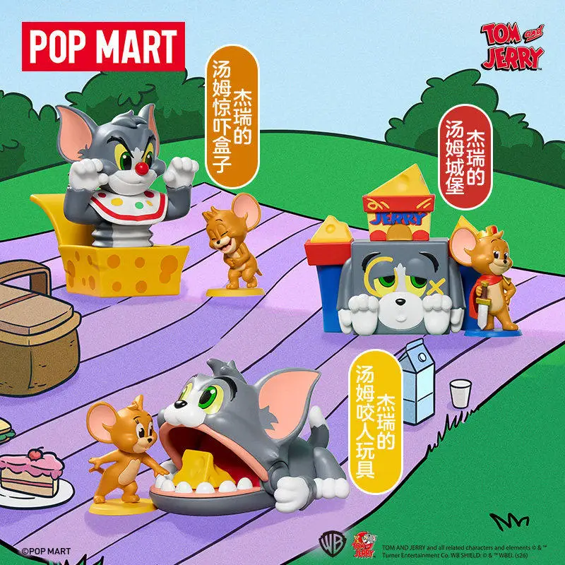 

Official Authentic POP MART Tom and Jerry Cat & Mouse Funny Park Series Figurine Blind Box Collectibles As A Collection Gift