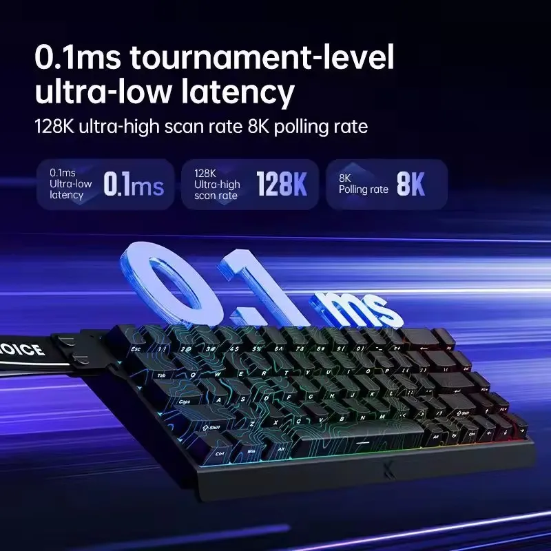 MCHOSE ACE68 Pro Magnetic Axis Mechanical Keyboard Magnetic Switch 8k Gaming Esports 128k Scanning Rate Customized Keyboard Gift