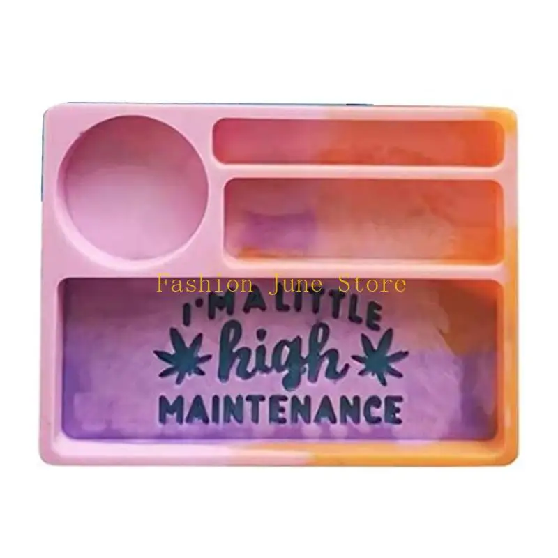

N5KA Epoxy Resin Mold Makeup Tray Cosmetic Silicone Mold Epoxy Resin Storage Tray Resin Mold for Diy Decorative Jewelry Tray