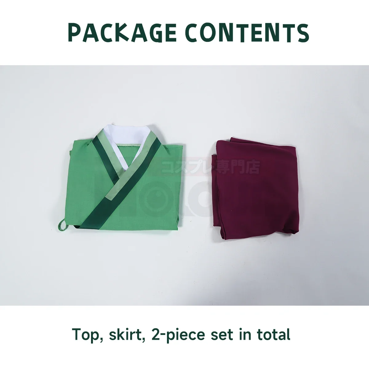 جديد The Apothecary أنيمي Maomao تأثيري حلي شعر مستعار تنورة مرنة الأخضر العلوي ارتفع صافي الألياف الاصطناعية كوس اتفاقية هدية