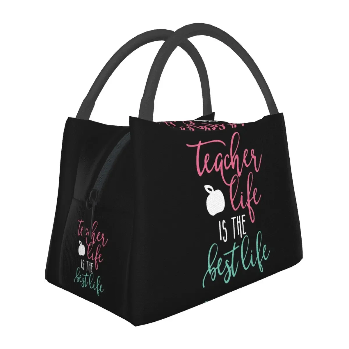 

Teacher Life Is The Best Life Teacher Lunch Bags Insulated Bento Box Lunch Tote Picnic Bags Thermal Bag for Woman Girl School