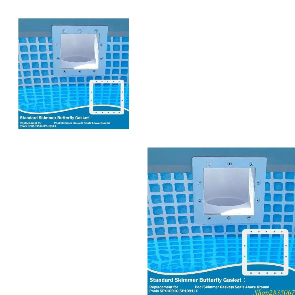 

Leak Prevention Pool Gasket Set 2 Pieces UV Resistant Skimmer Seals Pool Accessories for Inground Pools 831F