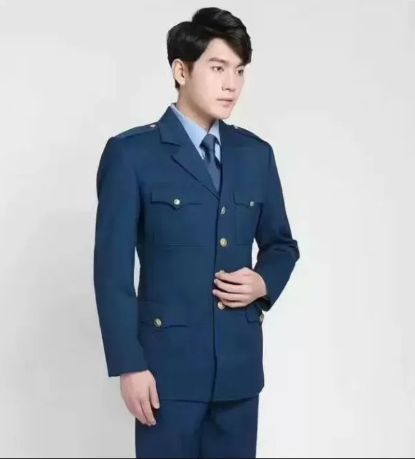 

Chinese Blue Uniform Air Service Suit Informal Include Jacket Pants 07