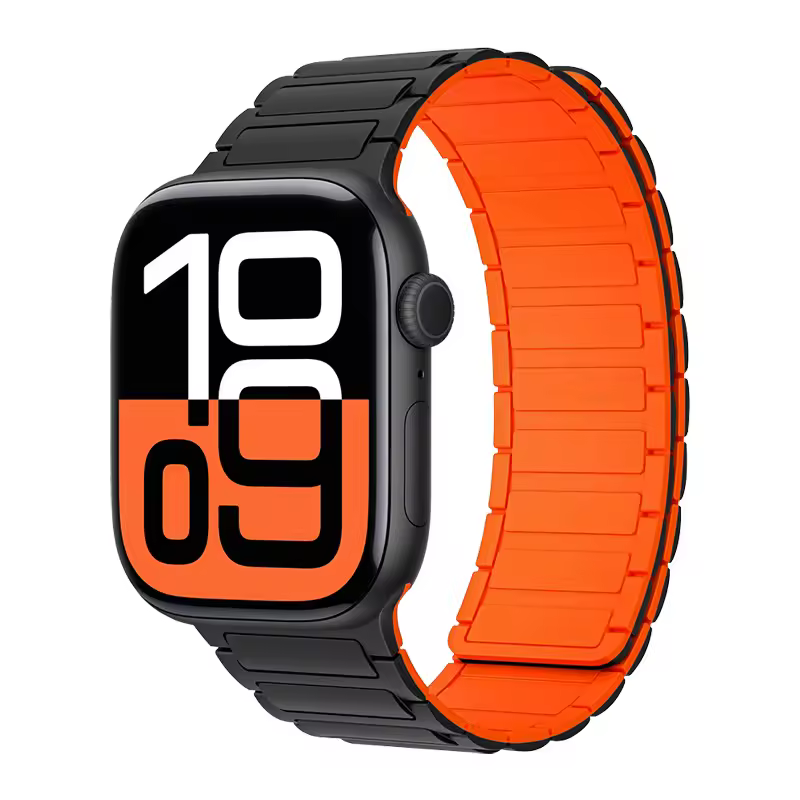 Magnetic Silicone Band for Apple Watch Ultra 3 2 49mm 46mm 42mm 45mm 44mm 40 41mm Strap IWatch Series 11 10 9 8 7 6 SE Bracelet - Image 29