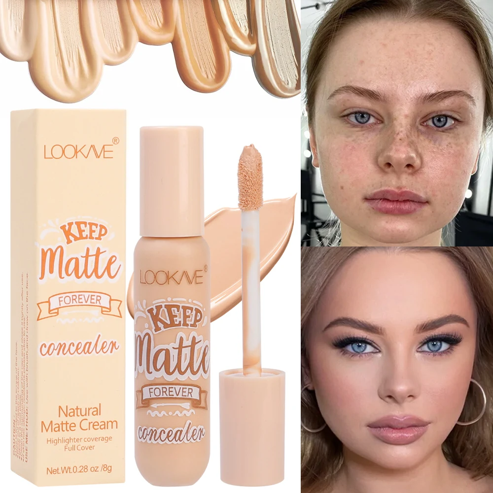 Long-lasting Wear Liquid Concealer Cream Moisturizing Cover Acne Dark Circles Under-eye Bags Foundation Face Contouring Cosmetic