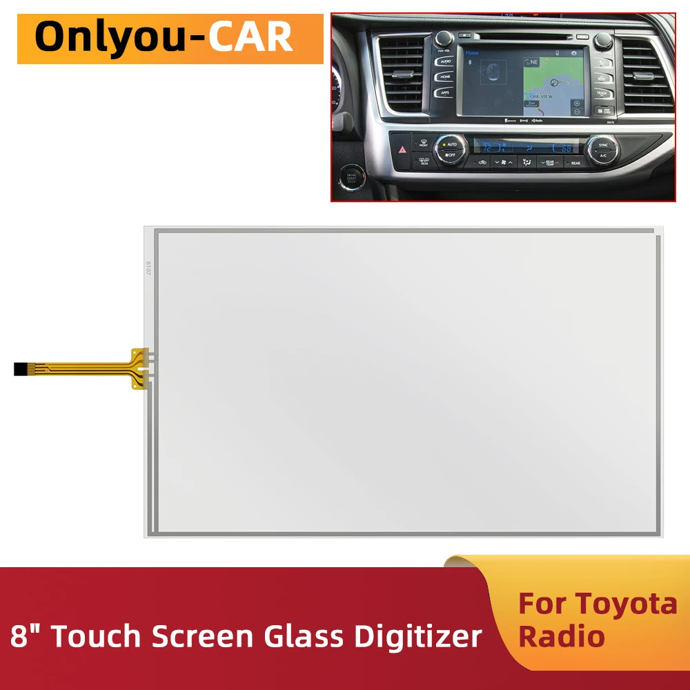 LA080WV2(TD)(01) NEW 8 inch Touch Screen Glass Digiziter For Toyota Highlander RAV4 2014-2015 Radio Navigation LA080WV2-TD03