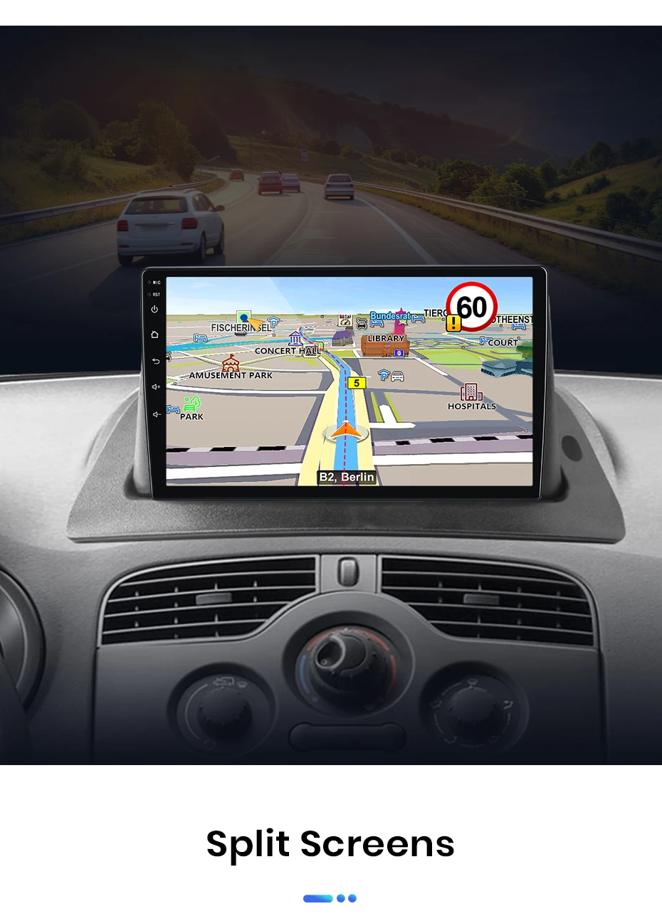Junsun Autoradio für Renault Kangoo 2008 2009 2010 2011-2018 CarPlay Android Auto FM RDS DSP BT GPS Navi SWC HD IPS Touchscreen Plug & Play Multimedia-Player Freisprecheinrichtung Original-Autostil-Haupteinheit – Detail 18