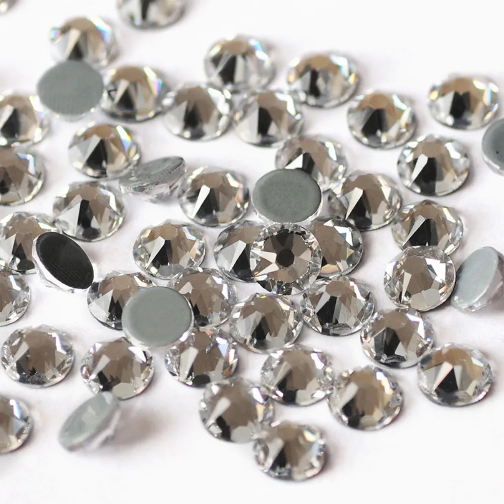 288 Stück Pubrilex 2088HF Glitzer-Nagelkunst-Strasssteine SS16 SS20 Flache Rückseite zum Aufkleben Hotfix-Kristalle für Kleidung und Schmuckdekoration – Detail 5