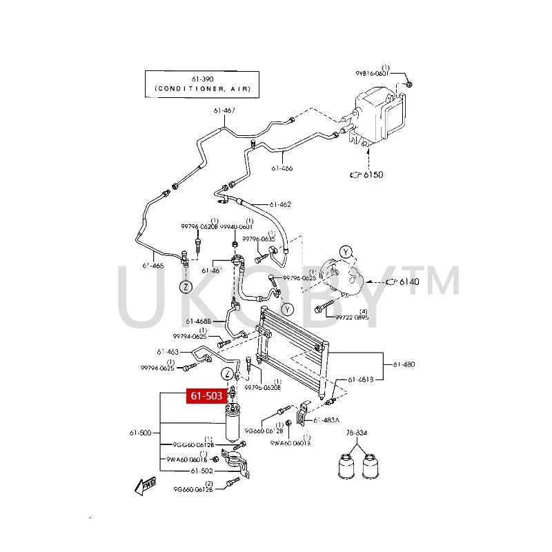 HG 5461503   Adequado para Haima 3 Fumeilai 323 Interruptor de pressão do ar condicionado válvula de pressão do sensor