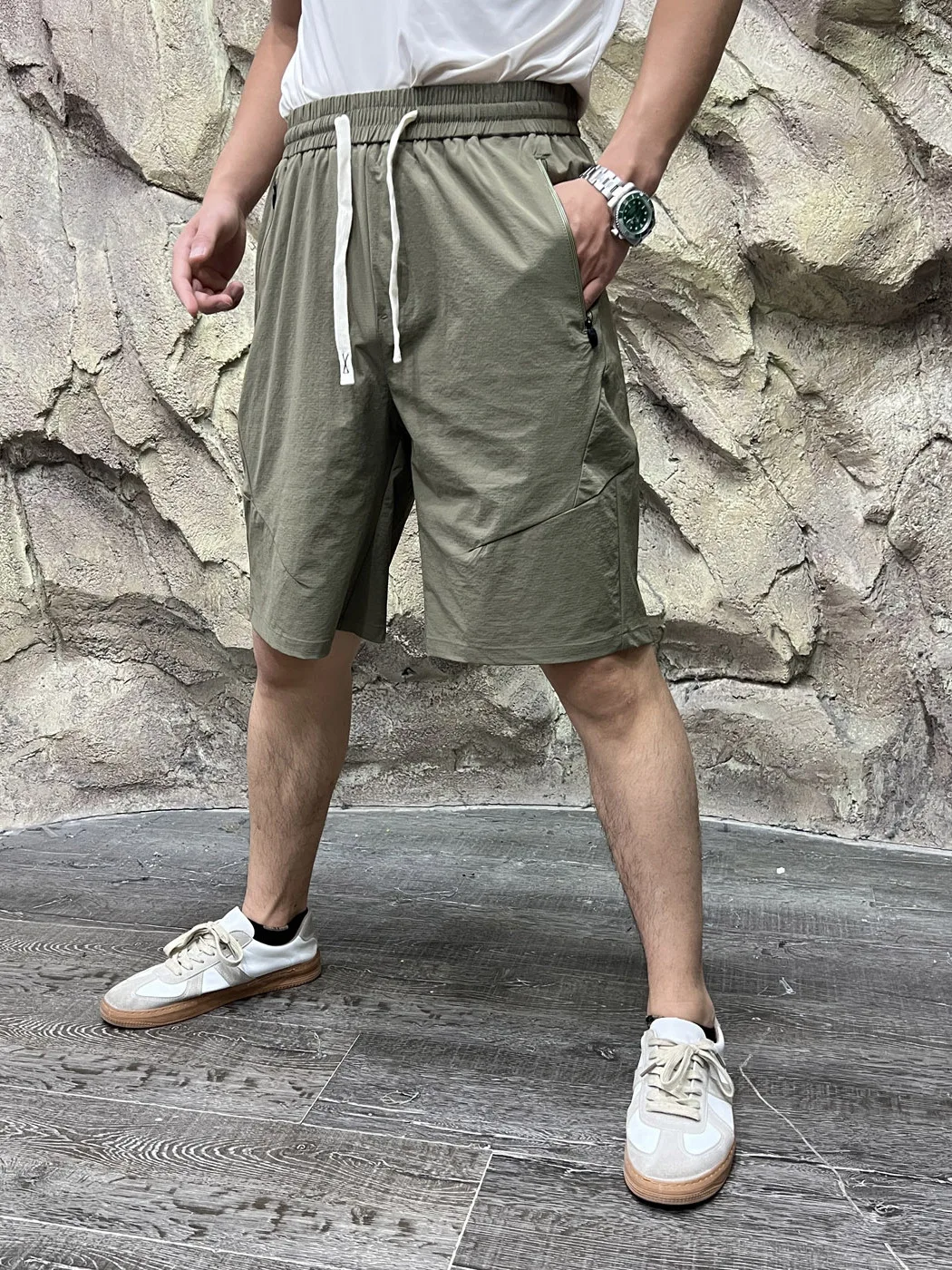 

Outdoor Men's Softshell Shorts 3D Tailoring Moisture Wicking Windproof Water Resistant Summer Standard Fit mid Waist Nylon Sp...