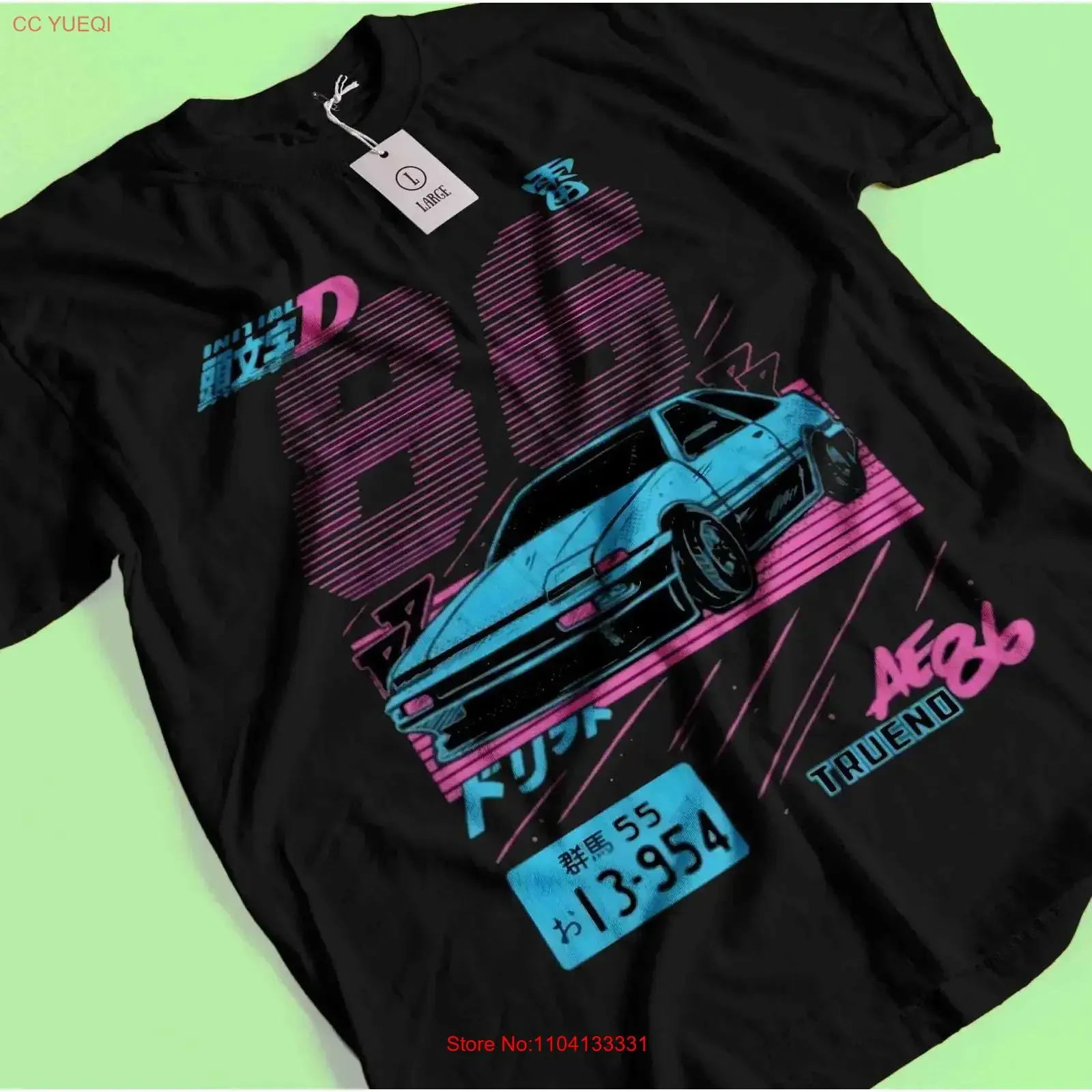 Initial D T Shirt Takumi Fujiwara Anime Bunta Natsuki Keisuke vintage Washed Breathable Slightly Versatile Stretched