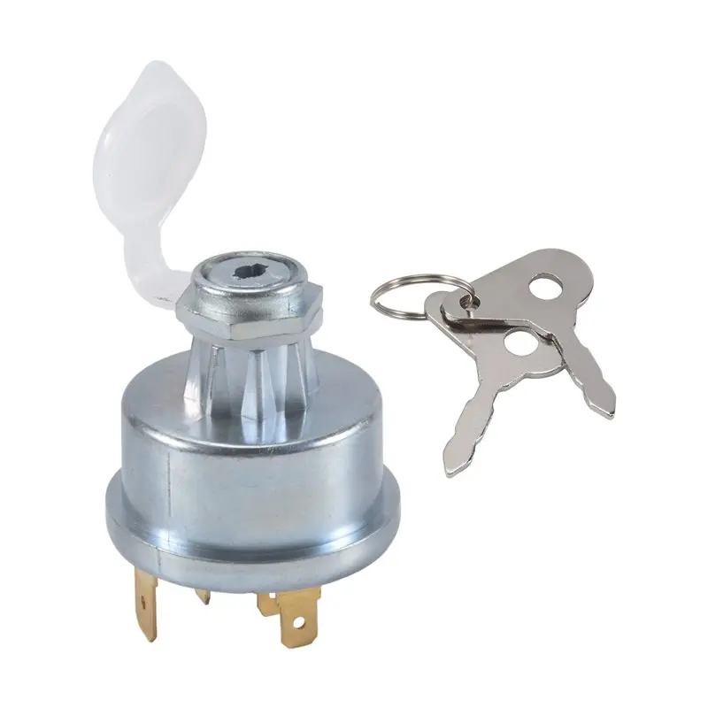 A02Q-Universal Tractor Plant Ignition Switch With Keys Ignition Starter For 128SA Massey Ferguson 30 275 Case JCB 35670