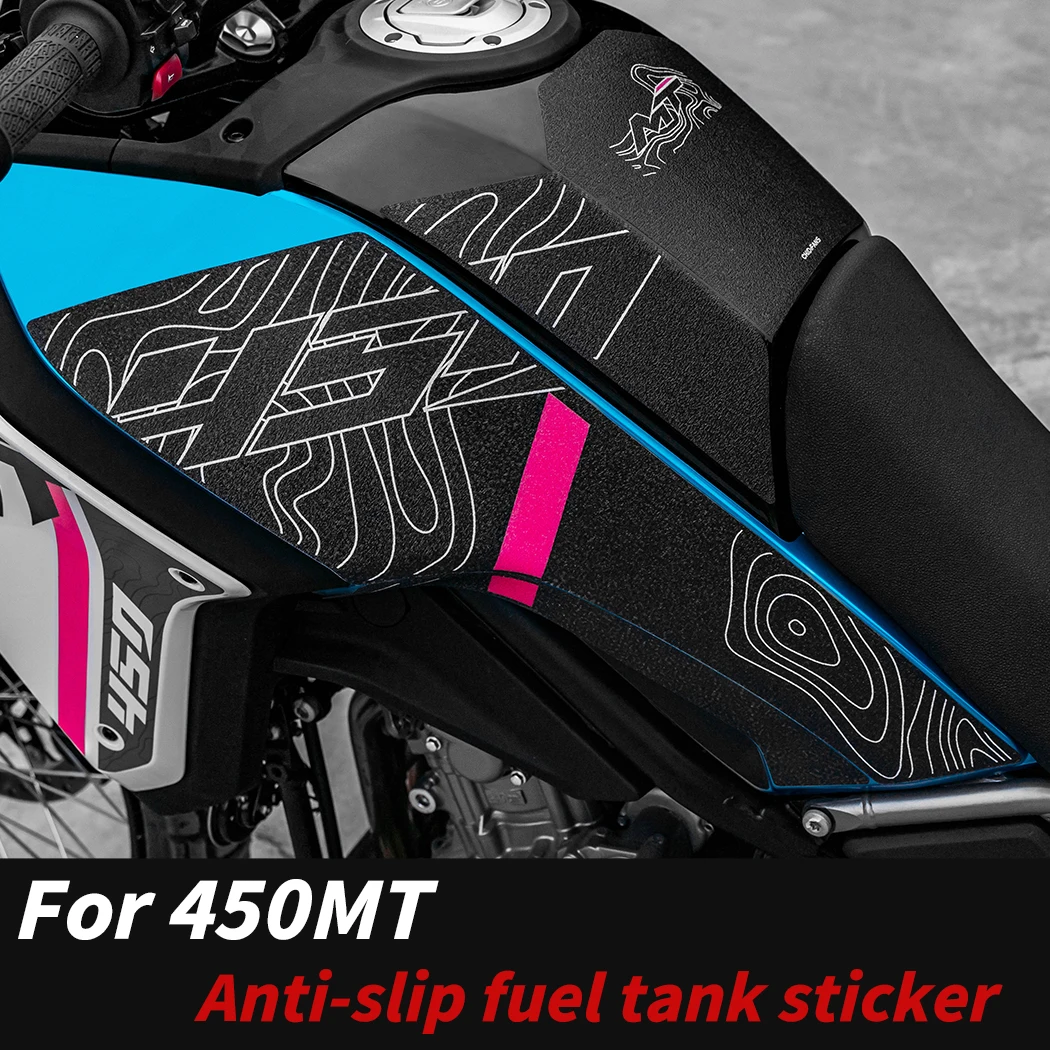 For CFMOTO 450 MT Moto Fuel Tank Protection Stickers Kits Abrasion Resistant Decor Decals Accessories Anti-Scratch