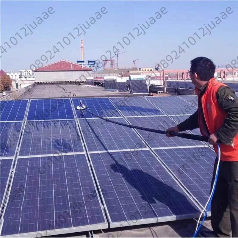 Hot Sales Solar Panel Cleaning Equipment Water Fed Pole Flow Through Brush With Telescopic Handle For Window Cleaning
