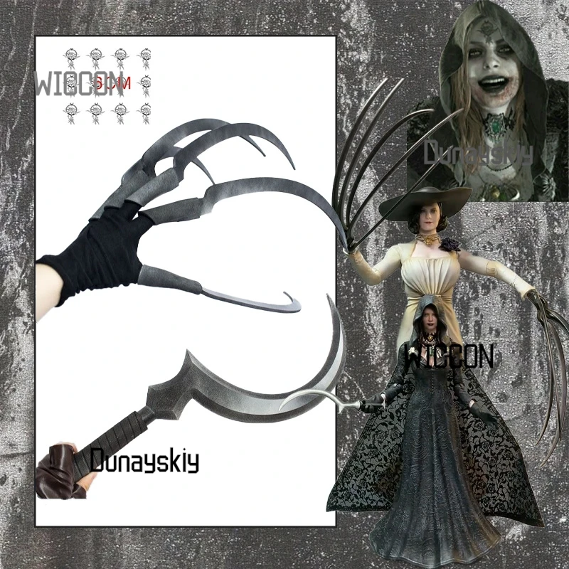 Lady Dimi Bela Anime juego Trescu Cool gótico Cosplay disfraces acesiones pegatina alta calidad Jirai Kei fiesta escenario Halloween